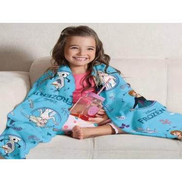 Imagem de Manta Infantil Bebe Inverno Personagem Cobertor Sofá Lepper