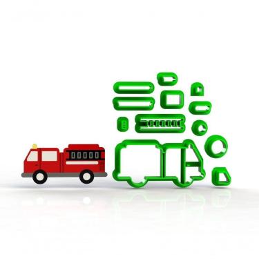 Imagem de Cortador Bombeiro - Caminhão Modular Tamanho 6 Cm