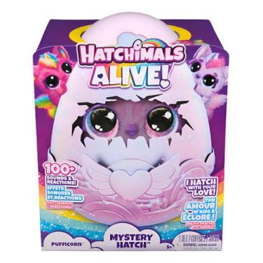 Imagem de Pelúcia Hatchimails Alive Pufficornio Surpresa - Sunny