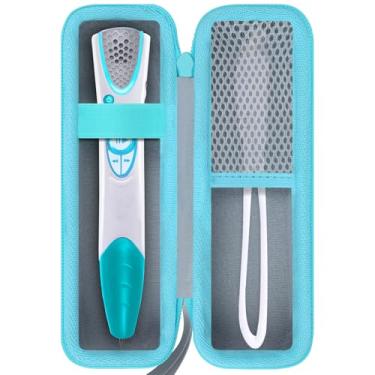 Imagem de Lebakort Storage Case Compatible with LeapFrog LeapReader System Learn-to-Read (Gray+ Sky Blue Case)