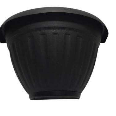 Imagem de Vaso Meia Lua 30x18,5 - Grande - Eme a Eme, jardim vertical, Temperos, Uso interno e Externo (Preto)