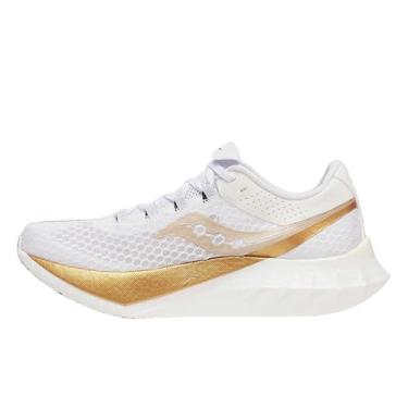 Imagem de Saucony Endorphin Pro 4 Tênis masculino, Branco/dourado, 39 BR