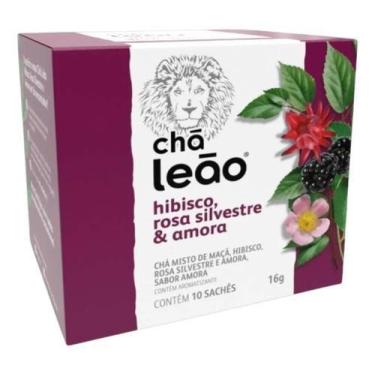 Imagem de Chá Hibisco, Rosa Silvestre E Amora Leão 10 Sachês