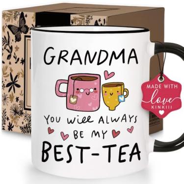 Imagem de Caneca de café engraçada para avó, melhor avó, aniversário, Ação de Graças, Natal, Dia das Mães, canecas fofas para avós, presentes sentimentais para avós, canecas inovadoras para avós, 325 ml