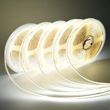 Imagem de Lâmpadas de LED TUNICHX COB 12V, pacote com 5 m, 6000 K, CRI 90+