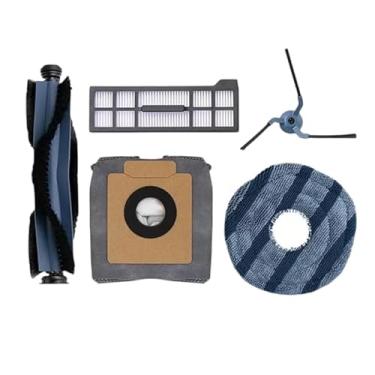 Imagem de Kit de peças de reposição compatível com X10 Pro Omni – Inclui 1 saco de pó, 1 escova lateral, 2 esfregões, 1 filtro e 1 escova principal | Acessórios para esfregão a vácuo X10 Pro Omni Robot
