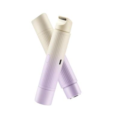 Imagem de Aparelho de Barbear Elétrico Dual para Mulheres Dispositivo Remoção Cabelo Corporal Completo Ferramenta Cortar das Axilas e Pernas com Lâminas Aço Inoxidável Baixo Ruído Design Leve Uso Sem Fio IPX7 F