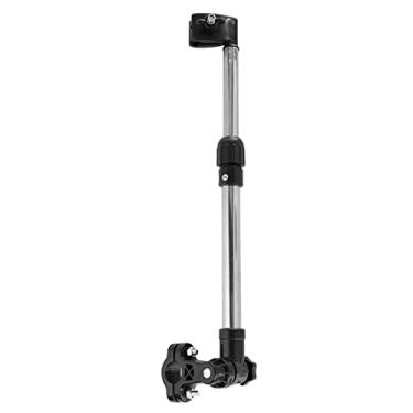 Imagem de RiToEasysports Suporte de Montagem de Guarda-Chuva de Bicicleta de Aço Inoxidável, Clipe Giratório Ajustável de 360 ​​graus para Carrinho de bebê, Suporte Retrátil Universal Com Comprimento