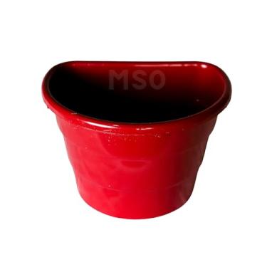 Imagem de Vasos Plastico De Parede Jardim e Horta Vertical 3 Litros - Kit 10 unidades (VERMELHO)