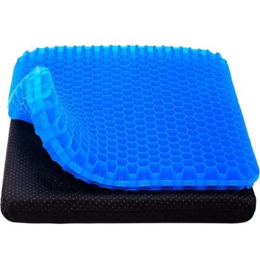 Imagem de Almofada de assento de gel TPE Pampkin – Alívio ergonômico da dor para ciática, cóccix, quadril e dor lombar – capa respirável e lavável – ideal para escritório, carro, cadeira de rodas, estádio e
