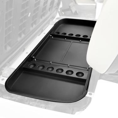 Imagem de CYOOYC Acessórios organizadores de bandeja de armazenamento sob o assento para Yamaha G29 Electric Drive2 2007-2016 e 2016+, cesta de ABS durável compatível com bateria original de Trojan