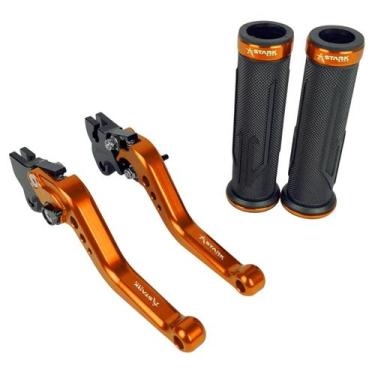 Imagem de Kit Manopla Manete Esportivo Nxr Bros 125 150 160 A Lona - NoBrand, La