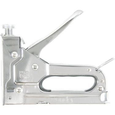 Imagem de Grampeador manual 6mm à 14mm p/ tipo T, U e reto c/ 600 pç - Vonder Pl