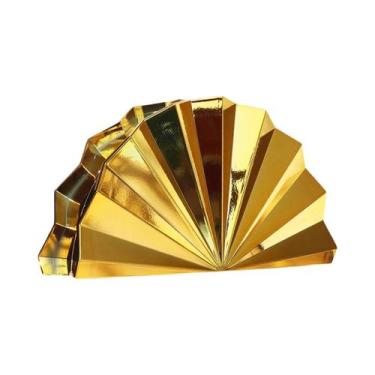 Imagem de Bolsa De Ombro De Luxo Dourada Para Mulheres, Clutch De Noite, Bolsa D