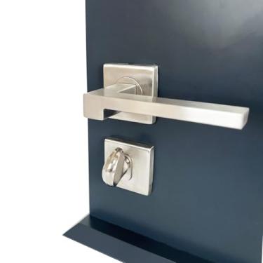 Imagem de DECORPLACE, Fechadura De Porta Banheiro Escovada 55mm Turim ABNT