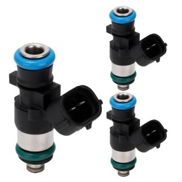 Imagem de Conjunto de 3 injetores de combustível | Compatível com Smart Fortwo 2008-2015 1.0L L3| Substitui 1320780223 1465A129 JSN180E