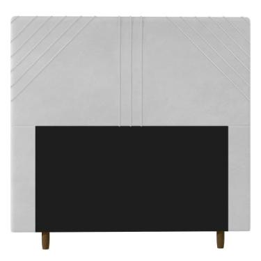 Imagem de Cabeceira Cama Box Casal King Size Lisboa 195cm Corano Branco - Desk D