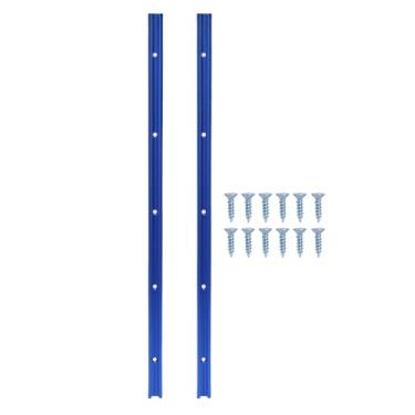 Imagem de Fafeicy 2 Peças T Track 500mm Perfil de Corte Duplo Liga de Alumínio Com Furos de Montagem Pré-perfurados para Mesa de Roteador Bancada de Marcenaria