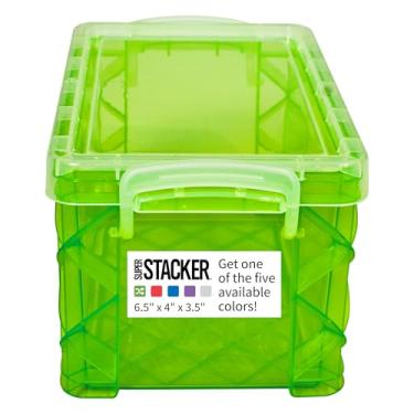 Imagem de Caixa de cartão Super Stacker, caixa de arquivos de cartões de índice, 7 x 12 cm, porta-notas, suporte de cartão de índice, armazenamento de caixas de fotos, perfeito para cartões de índice de 7 x 12