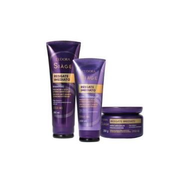 Imagem de Kit Eudora Siàge Resgate Imediato  Shampoo + Condicionador + Máscara