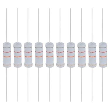 Imagem de YOKIVE 10 resistores de filme de óxido metálico de 82K Ohm 5 Watts, 5% de chumbo axial de resistor de tolerância | À prova de chamas para circuitos eletrônicos DIY, projetos de áudio e vídeo
