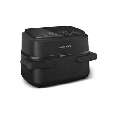 Imagem de Fritadeira Airfryer Philips Walita Série 1000 NA150 7,1L 1850W Cesto Duplo Preta