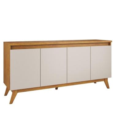 Imagem de Buffet Aparador Flip 4 Portas Mel/off White - Viero Mel/off White