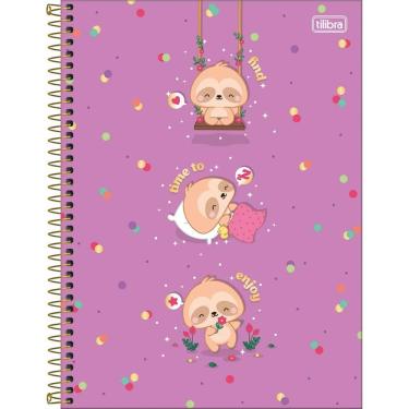 Imagem de Caderno Espiral Capa Dura Universitário 1 Matéria Mellow 80 Folhas Tilibra Estampa 3