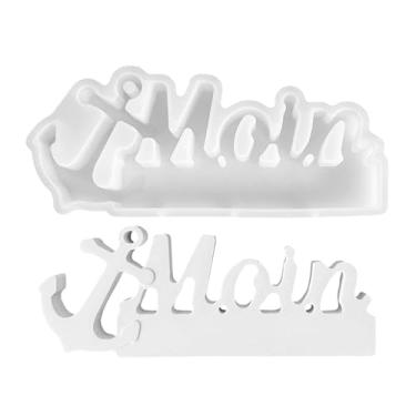 Imagem de Moldes de silicone para artesanato | Molde de silicone para decoração de letras com tema marítimo - Projeto de arte de cimento de concreto, solução de decoração reutilizável para adultos e