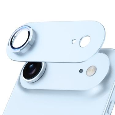 Imagem de Jeluse Compatível com protetor de lente de câmera iPhone Air, forte adesão, cobertura total, liga de alumínio de metal, ultra clareza, vidro temperado protetor de tela