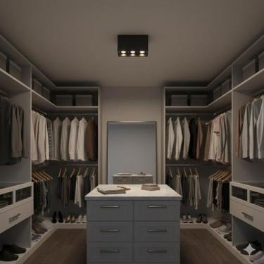 Imagem de Spot Luminária Sobrepor Led 6w Pontual 3 Focos Bivolt - Bela Home, Pre