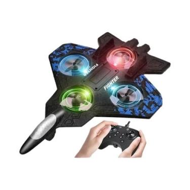 Imagem de Brinquedo De Avião RC Para Meninos Com Luz, Planador a Jato 24G Contro