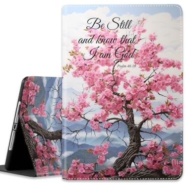 Imagem de Capa para iPad (A16) 11ª geração de 11 polegadas (2025), para iPad 10ª geração de 10,9 polegadas (2022), capa leve à prova de choque com hibernar/despertar automático, pessegueiro da montanha