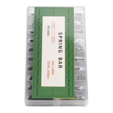 Imagem de KIMISS Conjunto de Barra de Fricção de Pino de Pulseira de Relógio de Aço Inoxidável de 1,0 Mm de Espessura - 290 Peças de Acessórios de Reparo de Relógio de 8-27 Mm para Substituição de Pulseira de