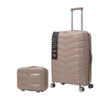 Imagem de Mala Bordo Expansível Cadeado TSA Original Antifurto Padrão ANAC Rodas