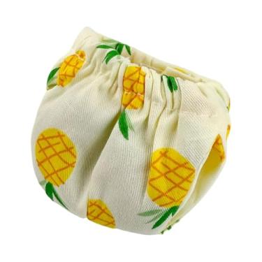 Imagem de MFMEXUL Fraldas para Esquilos, Fraldas para Pequenos Animais de Estimação, com Elástico, Roupa Lavável, Fralda Reutilizável para Porquinho-da-índia, para Esqu, Abacaxi, M