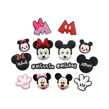 Imagem de Charms De Fivela De Sapato Clássicos Mickey E Minnie Para Meninos E Me