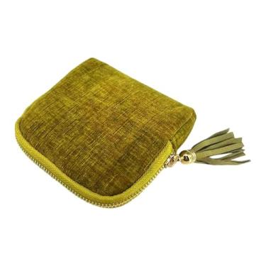 Imagem de MotiveTech Estojo organizador de joias pequeno para viagem, elegante bolsa para guardar pequenos objetos, ideal para viagens de negócios e noivados, Verde Oliva