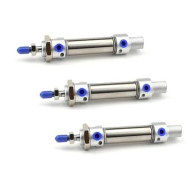 Imagem de Mini cilindro de aço inoxidável com amortecedor de ar MAC16*25/50/75/100/150/200/250/300-SCA (MAC16X100)