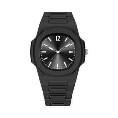 Imagem de Relógio De Quartzo Masculino Em Silicone Preto VA VA VOOM 40mm, Estilo
