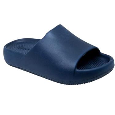 Imagem de Chinelo Masculino Slide Nuvem Anatômico Amortecido Ultra Confortável Antiderrapante para Uso Diário (Marinho, BR, Adulto, Faixa Numérico, 41, 42)