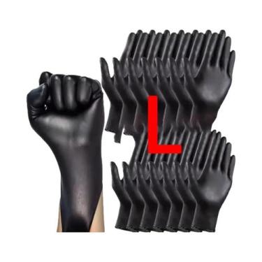 Imagem de Luvas Descartáveis Pretas Reforçadas E Duráveis Para Processamento De 