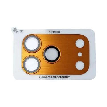 Imagem de Protetor De Câmera De Metal Laranja Para iPhone 17 pro Max, Anel De Le