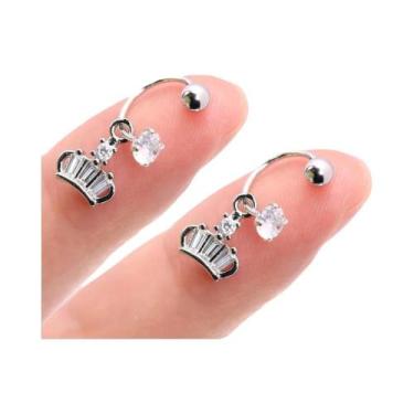 Imagem de Brincos Femininos De Aço Inoxidável Com Pingente De Coração E Cruz, Ar