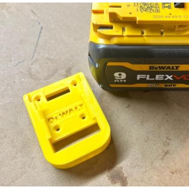 Imagem de Suporte de Parede Organizador para Bateria 20V - ESCOLHA SUA COR NA VARIAÇÃO (Marrom)