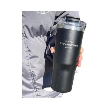 Imagem de Garrafa Térmica De Grande Capacidade 30.43oz Copo Para Café E Água Com