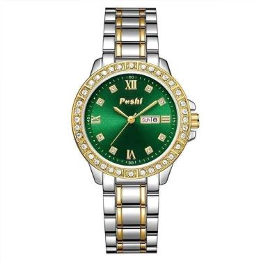 Imagem de Relógio Feminino Poshi Ps944 à Prova D'água Verde