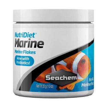 Imagem de Seachem Nutridiet Marine Flakes Alimento para Peixes W Probioticos 30g