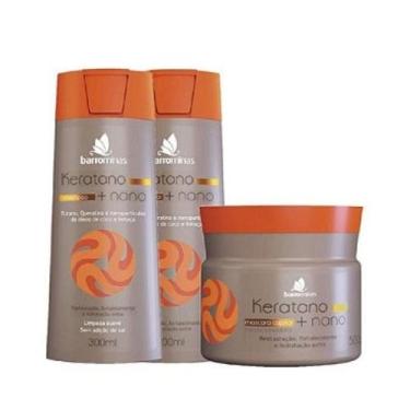 Imagem de Shampoo, Condicionador e Máscara para Cabelos Secos e com Frizz BARROM