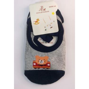 Imagem de Meia Sapatilha Pilates Infantil menino com Estampas Antiderrapante han